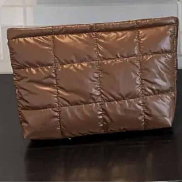 Brown Quilted Pouch - Picture 2 of 3